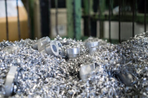 Machined aluminium pieces and metal turnings recycling in Sydney