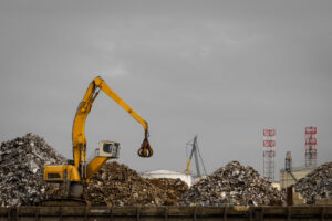 Scrap metal recycling yard in Sydney