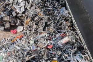 Copper scrap metal ready for recycling in Sydney